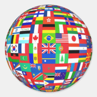 Flags of the World Classic Round Sticker