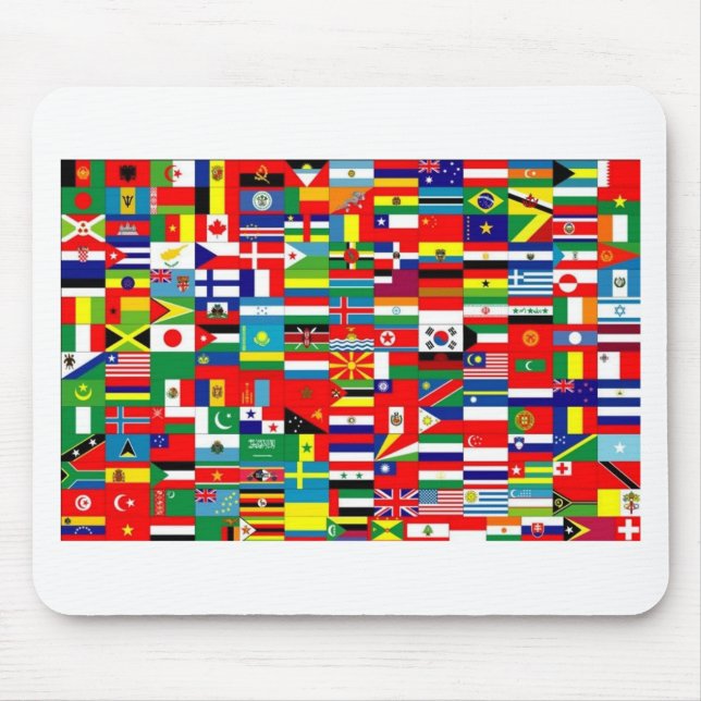 FLAGS OF THE WORLD MOUSE MAT (Front)
