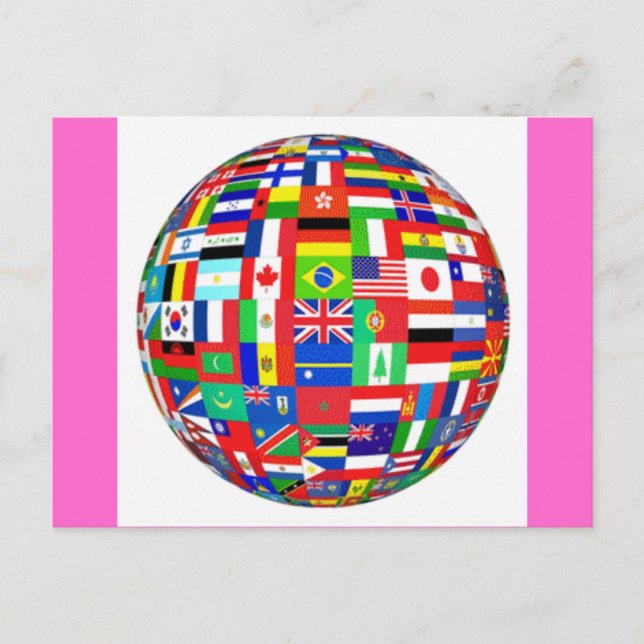 Flags of the World Postcard (Front)