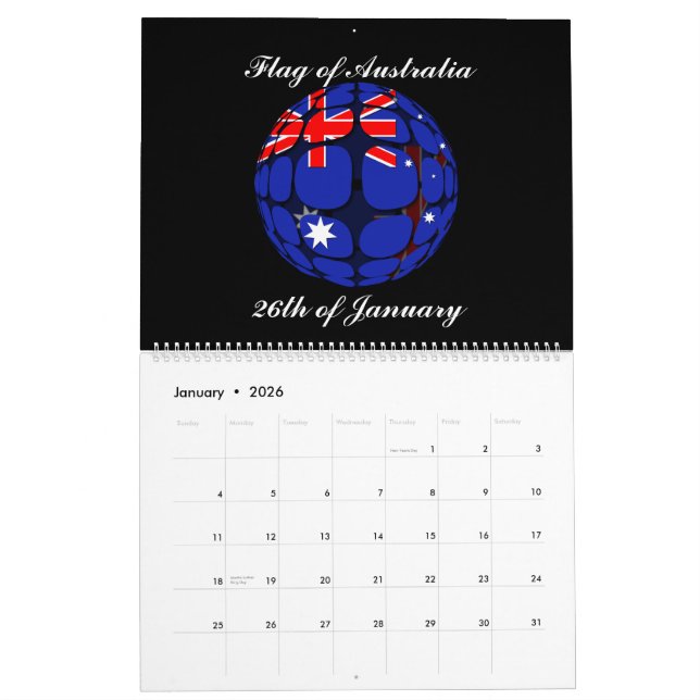 Flags of the World Wall Calendar 2015 (Jan 2026)