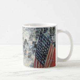 Flags on 57th Street by Frederick Childe Hassam Coffee Mug