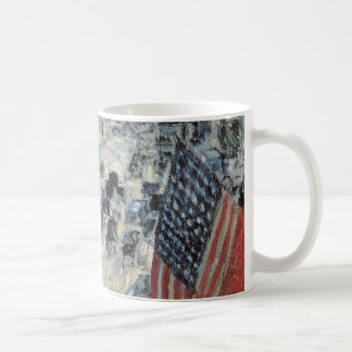 Flags on 57th Street by Frederick Childe Hassam Coffee Mug