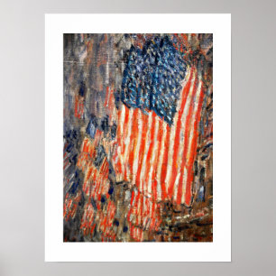 "Flags on the Waldorf". Fine Art Poster