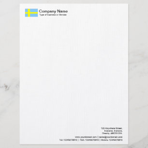 Flags - Sweden Customised Letterhead