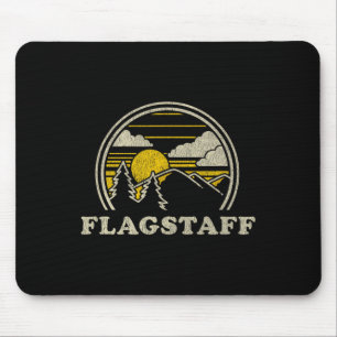 Flagstaff Arizona Az T Shirt Vintage Hiking Mounta Mouse Mat