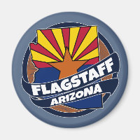 Flagstaff Arizona flag burst magnet