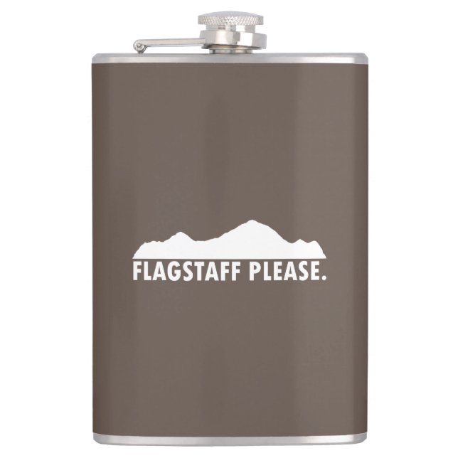 Flagstaff Arizona Please Hip Flask (Front)