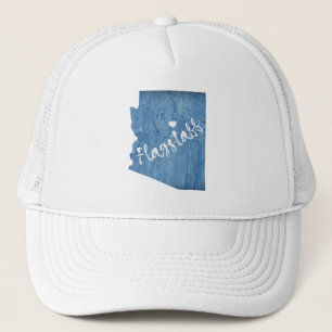 Flagstaff Arizona Wood Grain Trucker Hat
