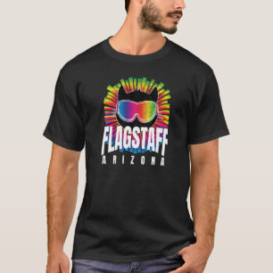 Flagstaff Cool Cat w Ski Goggles Flagstaff Rainbow T-Shirt