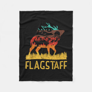 Flagstaff - love nature vintage hiking 70s 80s fleece blanket