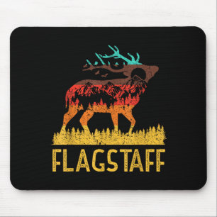 Flagstaff - love nature vintage hiking 70s 80s mouse mat