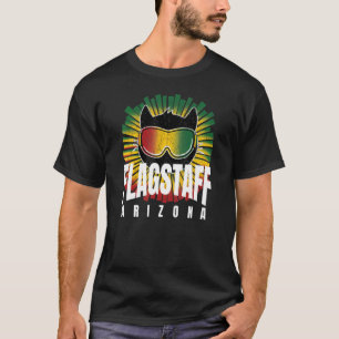 Flagstaff Reggae Kitty Cat w Jamaican Ski Goggles T-Shirt