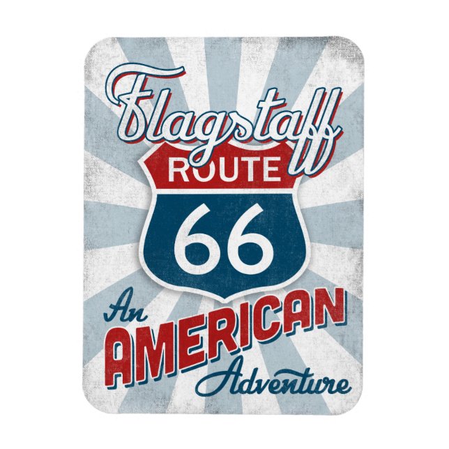 Flagstaff Route 66 Vintage America Arizona Magnet (Vertical)