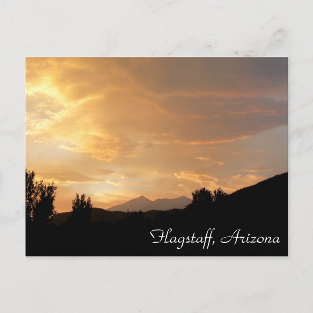 Flagstaff Sunset Postcard (Front)
