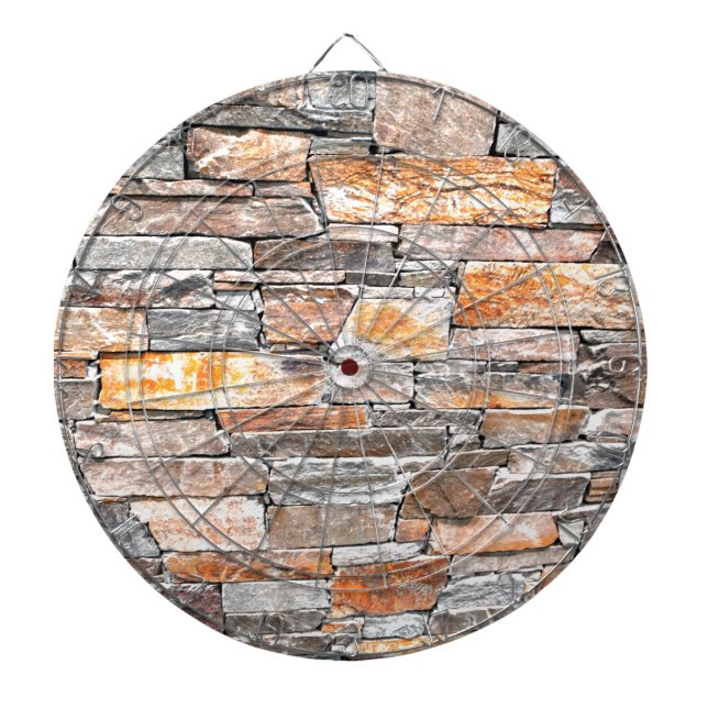 Flagstone | natural stone pattern | bricks dartboard (Front)