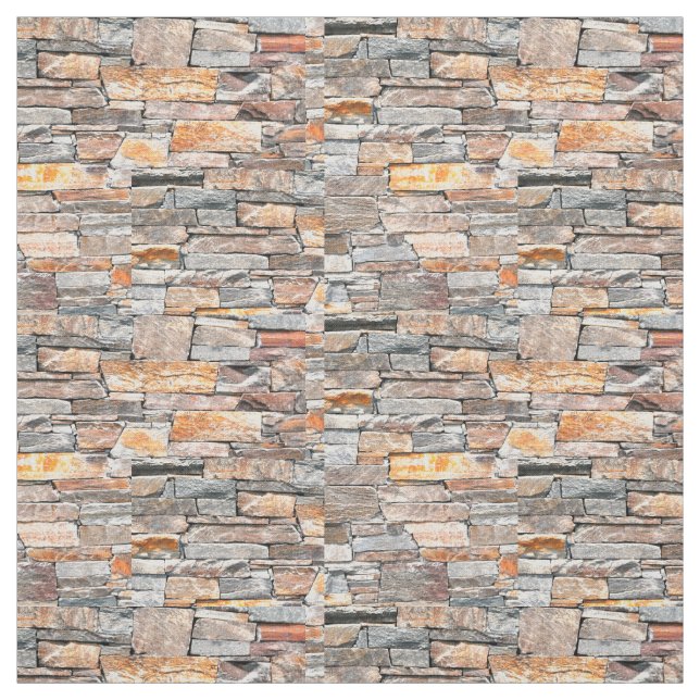 Flagstone | natural stone pattern | bricks fabric (Swatch)