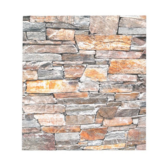 Flagstone | natural stone pattern | bricks notepad (Front)