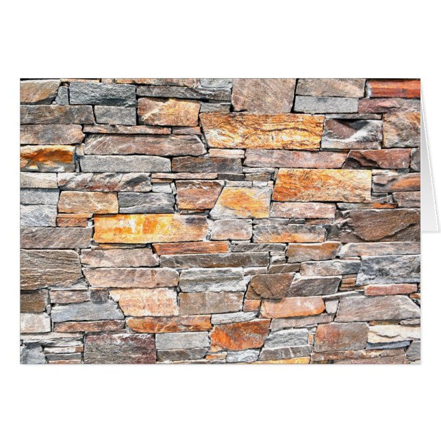 Flagstone natural tone stone pattern bricks  (Front Horizontal)