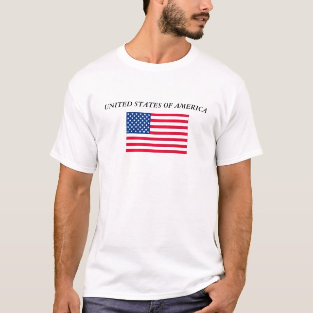 flagus, UNITED STATES OF AMERICA T-Shirt (Front)