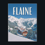 Flaine Ski Resort Postcard<br><div class="desc">Flaine is a French ski resort created in 1968 as part of the 1964 Snow Plan,  located in the territory of the municipalities of Magland,  Arâches-la-Frasse and Passy,  in the department of Haute-Savoie.</div>