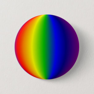Flair - Spherical Rainbow 6 Cm Round Badge