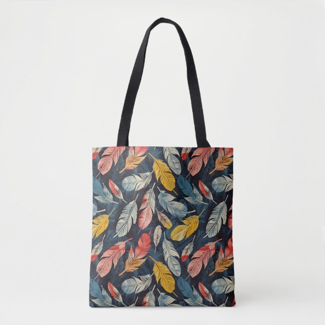 Flair with Feathers Tote Bag (Front)