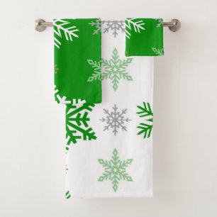 Flaking Bath Towel Set