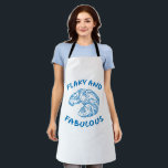 Flaky and Fabulous, French Croissant Chef Apron<br><div class="desc">You can never go wrong with a good croissant. Celebrate that wonder of French bakeries with this Flaky and Fabulous apron.</div>