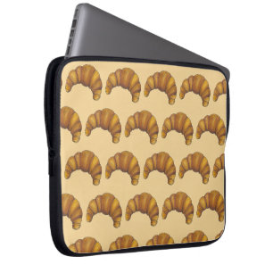 Flaky Buttery Croissant French Pastry Foodie Laptop Sleeve