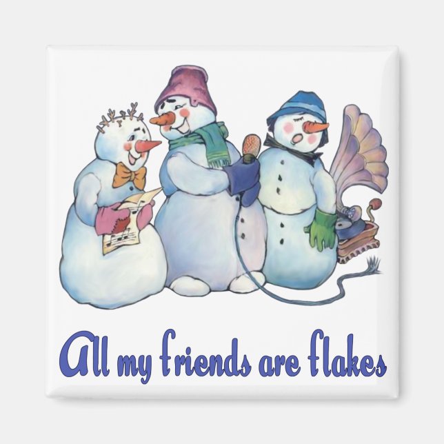 Flaky Friends Magnet (Front)