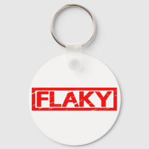 Flaky Stamp Key Ring