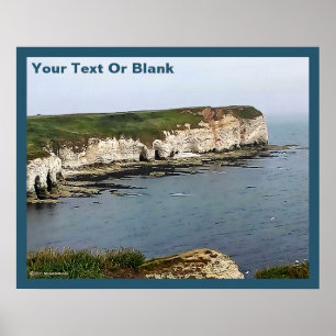 Flamborough Head Chalk Cliffs Poster