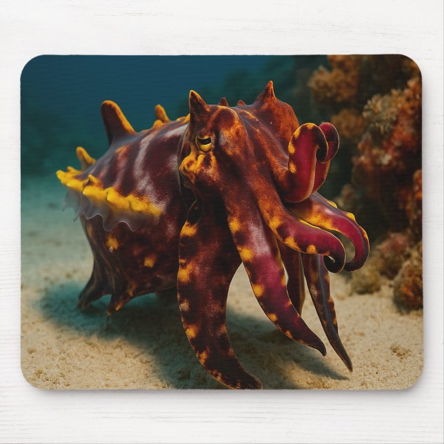 Flamboyant Cuttlefish Mouse Mat (Front)