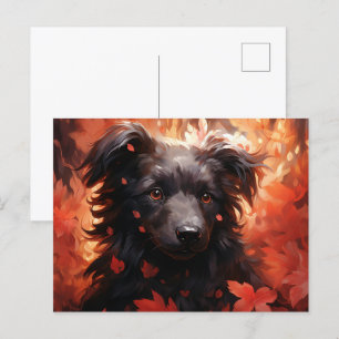 Flamboyant Dog Postcard