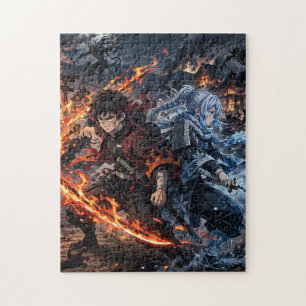 Flame and Frost Demon Hunters Jigsaw Puzzle