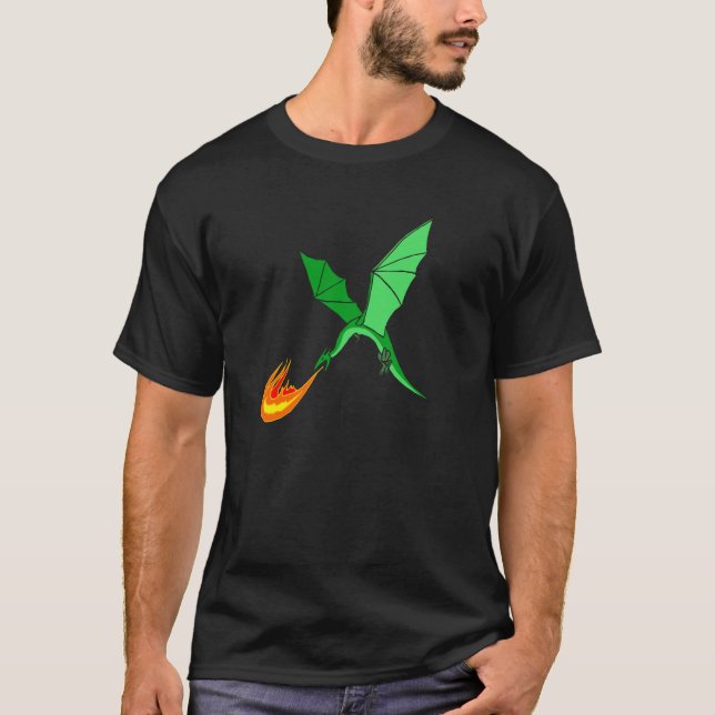 Flame Breathing Dragon T-Shirt (Front)