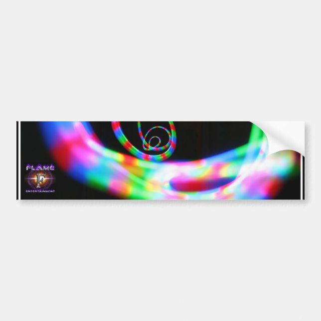 Flame Bumper Sticker (Front)