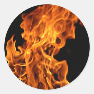Flame Classic Round Sticker