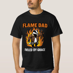 Flame Dad Fuelled By Grace Badger T-Shirt