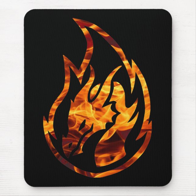 Flame dragon 1 mouse mat (Front)