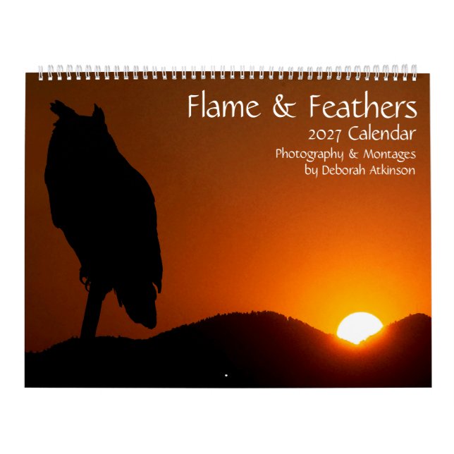 Flame & Feathers Bird Silouette Calendar (Cover)