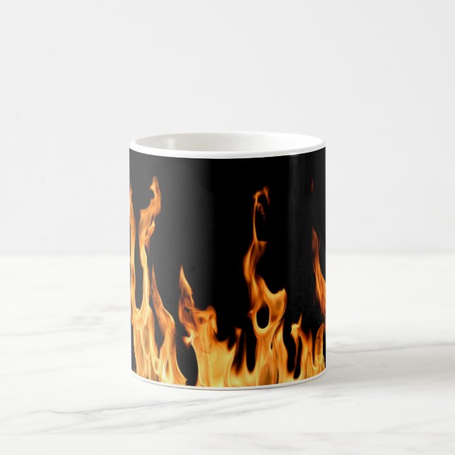 Flame - Flame - Flame - Fire K Coffee Mug (Center)