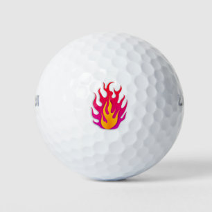 Flame Flammable Hot Fire Burning Golf Balls
