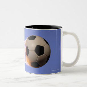 Flame Football Two-Tone Coffee Mug