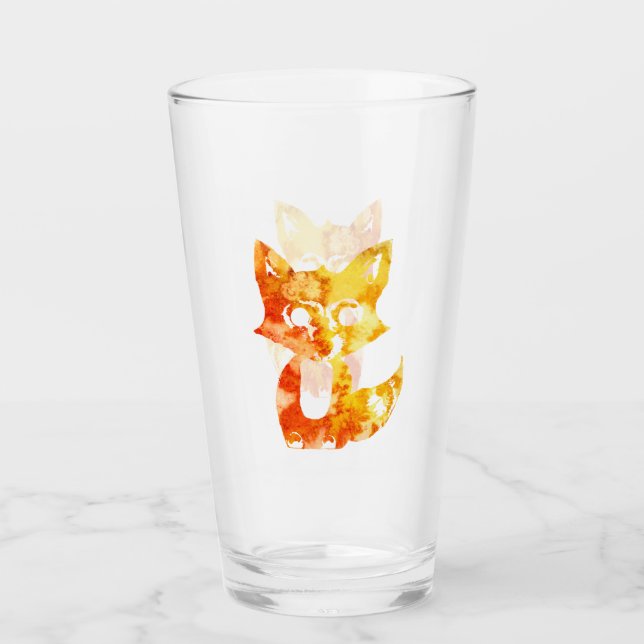 Flame Fox Glass (Front)