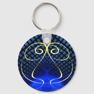 Flame Fractal 45 Key Ring