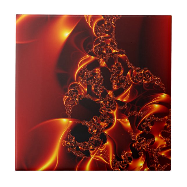 Flame fractal tile (Front)