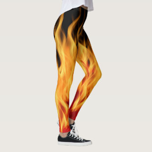 Running Flame Fire Leggings