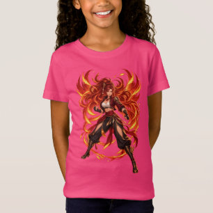 Flame Goddess Fantasy Warrior T-Shirt