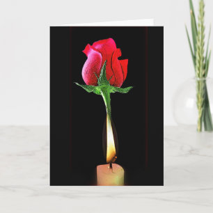 Flame Heart Card by Gregory Gallo